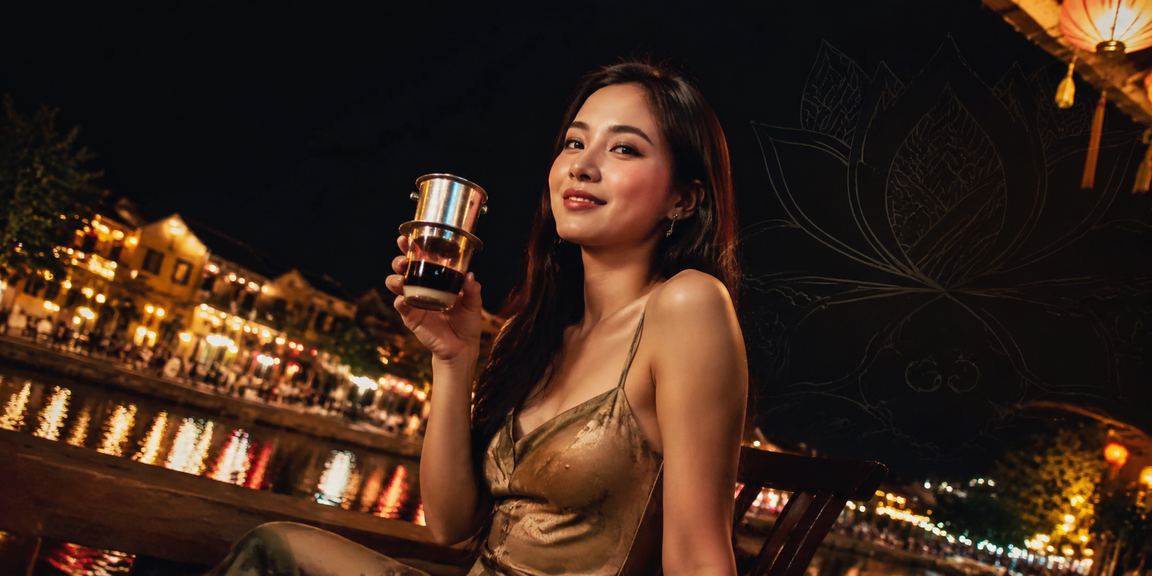 Khung cảnh ban đêm tại Hội An với các hoạt động giải trí và cá cược trực tuyến