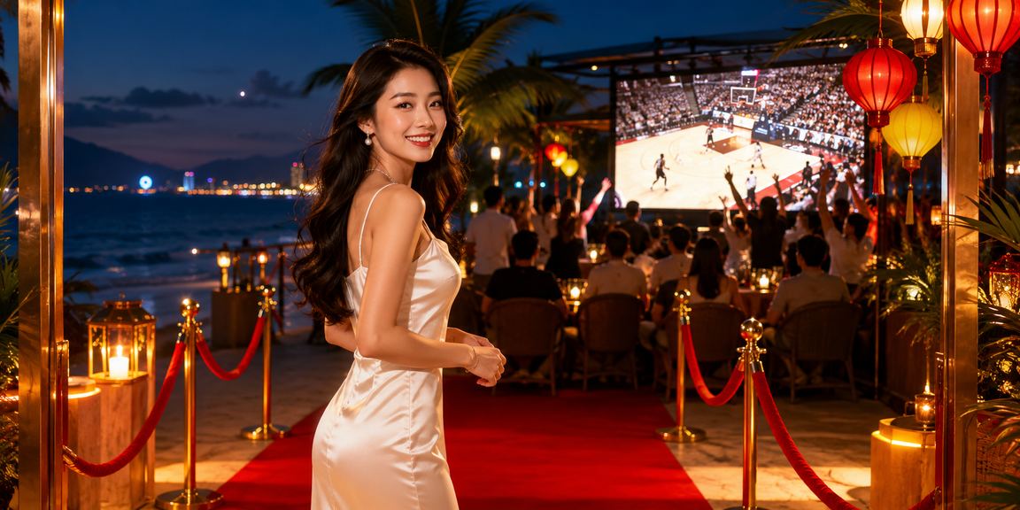 Người hâm mộ thể thao tại Nha Trang theo dõi kèo bóng rổ và nhận ưu đãi cược thể thao trên bãi biển